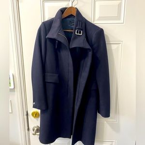 Zara dark navy pea coat size large